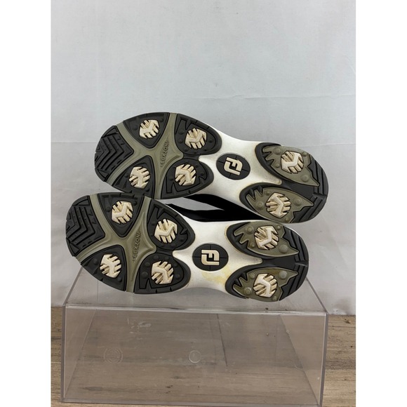 FJ FootJoy Golf Shoes Black White Mesh Lace Up Men's 9.5 M - Picture 6 of 10